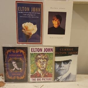 5 ELTON JOHN Cassette Tapes